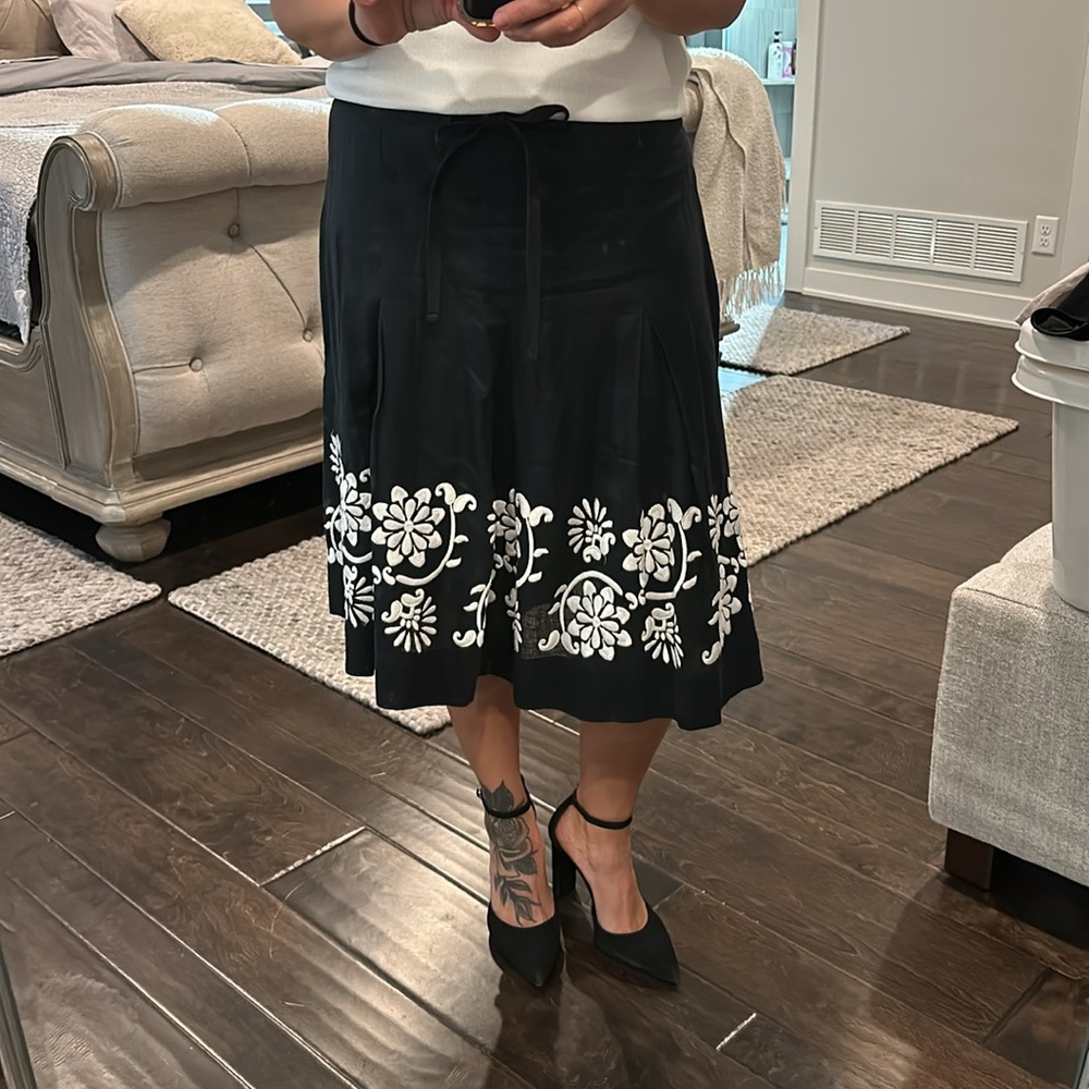 Black linen skirt - Picture 11 of 14
